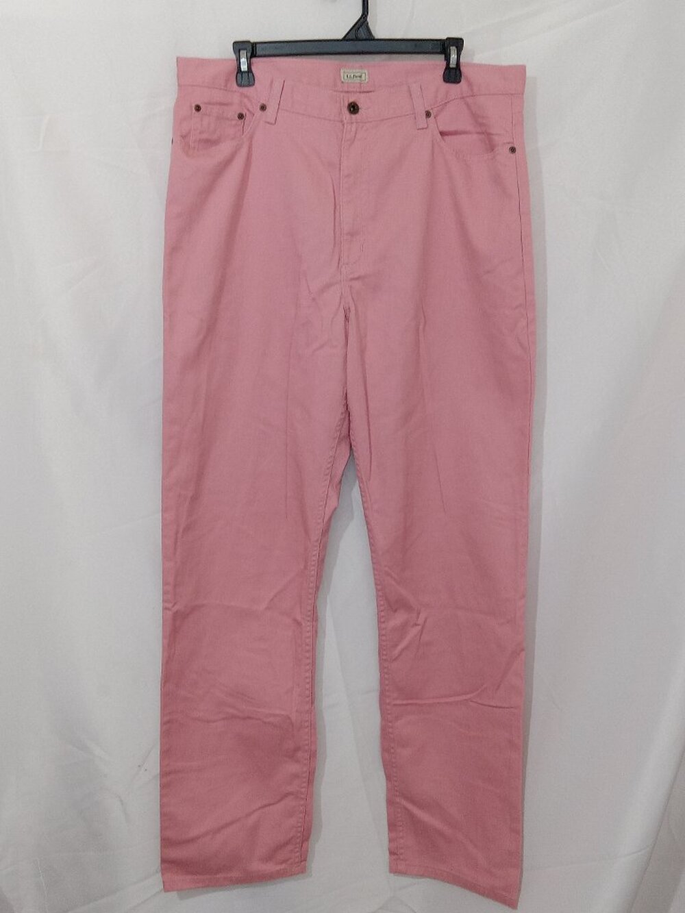 L.L. Bean Vintage Y2K 18 Tall Pink 100% Cotton Twill Wide Leg Chino Pants